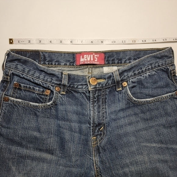 EUC Levis 514 Slim Straight 5 Pocket Size 12 Husky 32x27 - Picture 5 of 10